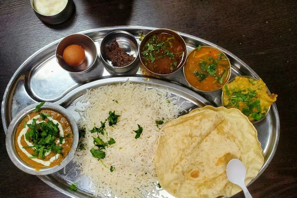 Party meal spread prepared for a Chennai family celebration
